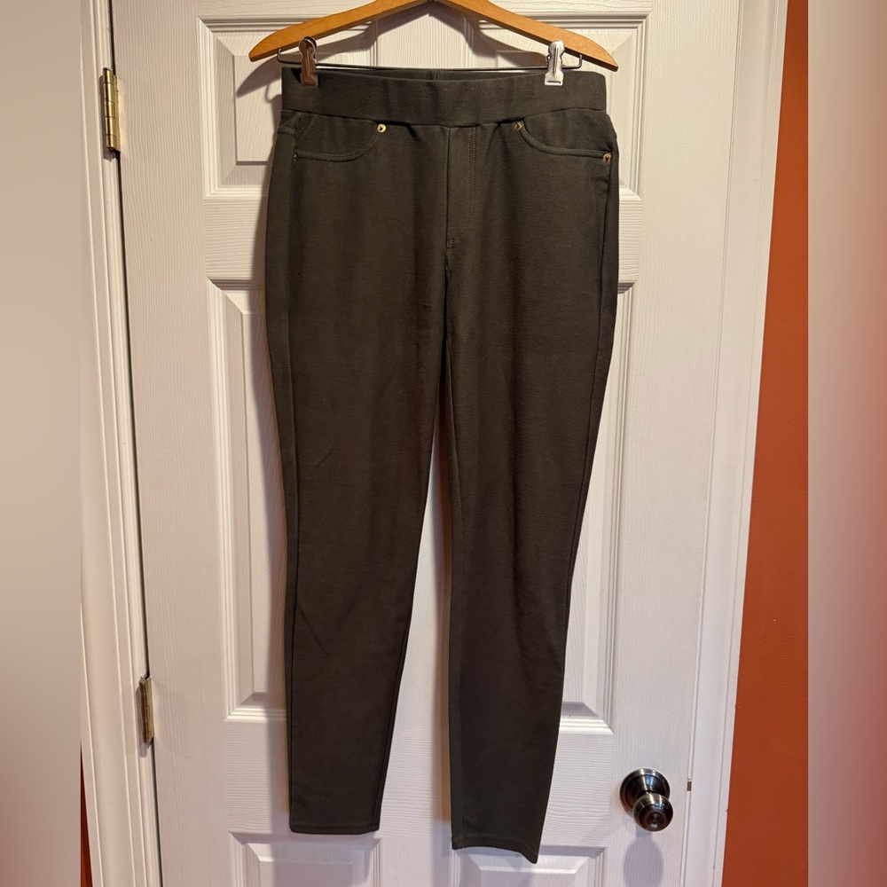 Michael Kors Olive Green Leggings Sz M